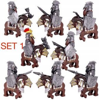 Figúrky pán prsteňov 4 (5ks) typ lego, nové