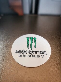 Monster Energy podtácka (biela)