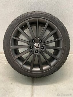 4ks originálny hliníkový disk 18'' Škoda Turini + zimné pn