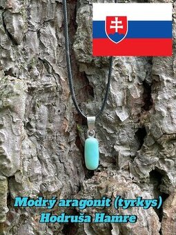 Predam privesok z tyrkysovo modreho aragonitu