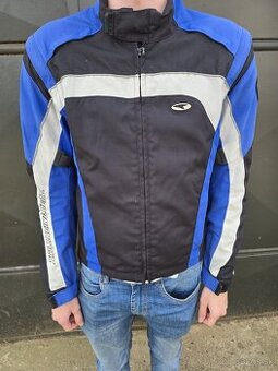 Modro-čierno-biela bunda AXO Racing veľkosť 50
