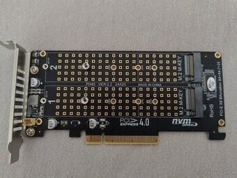 PCIe karta na 2x M.2 disky