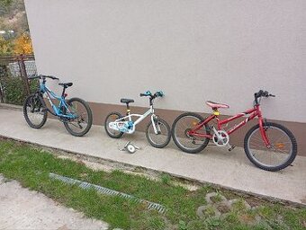 Predám 3 ks detskych bicyklov