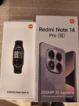 Redmi Note 14 pro 5G+ náramok xiaomi Smart band 10
