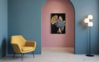 Obraz "butterfly face"