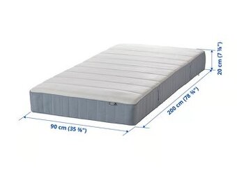 Predám 2x tvrdý matrac Westeroy 90x200 cm - 100 € za oba