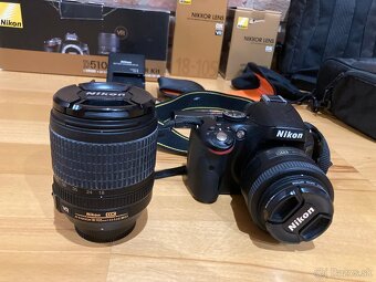 Nikon D5100 + 2 objektívy + príslušenstvo