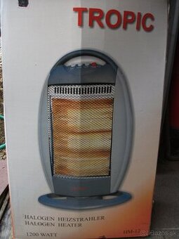 Predám nový,elektrický-halogenový ohrievač-1200W.
