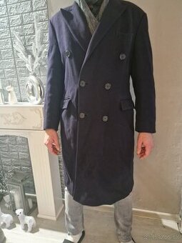 Pánský dlouhý kabát Berwin & Berwin - 100% Cashmere (L)  Dob