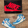 Nike Air Jordan 1 x Off-White University Blue, 46