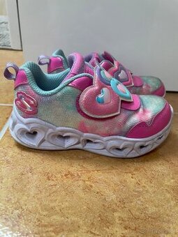 Diečenské tenisky skechers č. 24 blikajúce