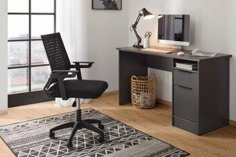 Čierna kancelárska nepoužitá otočná stolička