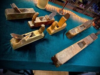 Staré drevené hoblíky – rôzne druhy