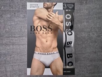 Nové Pánske Slipy zn. HUGO BOSS 3 ks v balení č.S - 10 Eur