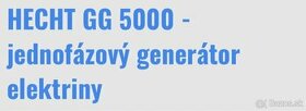 Hecht GG 5000 - benzínový generátor - 1