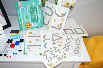 Detská montessori hračka na kreslenie sada64 kusov