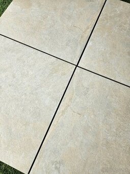 2cm dlažba aj na štrk/terče 60x60, krémova