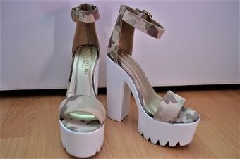 Stylove damske army sandale na platforme NOVE
