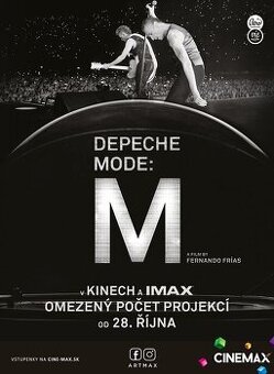 Depeche Mode 3 x lístok do kina