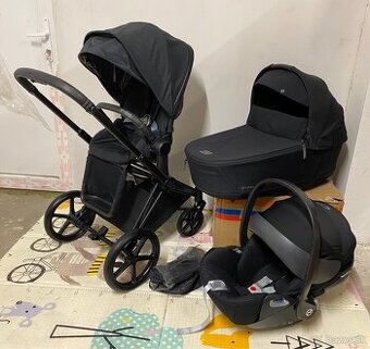 Kočík Cybex Priam Matt Black - Trojkombinácia