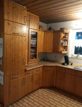 Venkovská kuchyně z masivu se spotřebiči,5918