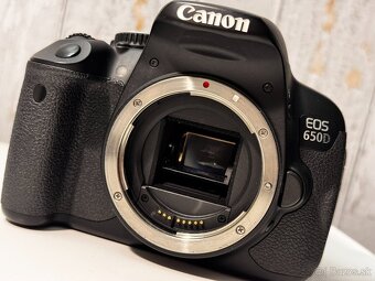 Canon EOS 650D + Canon EF 50mm f/1.8 II + príslušenstvo