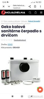 Geko kalove sanitarne cerpadlo s drvicom