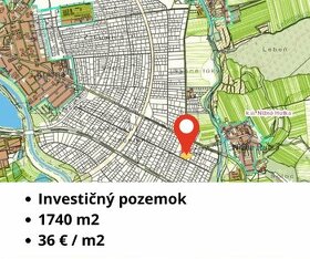 Investičný pozemok 1740m2, Košice Krásna - orná pôda