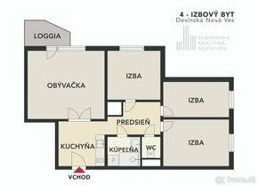 SRA | 4 izb. slnečný byt, kompletná rekonštrukcia, Devínska 