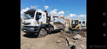 Nákladne auto s hydraulickou rukou