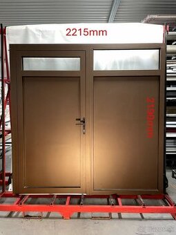 Nové hliníkové vchodové dvere + fix