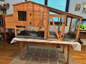 Voliéra pre morčatá, krmivo, morčiatko