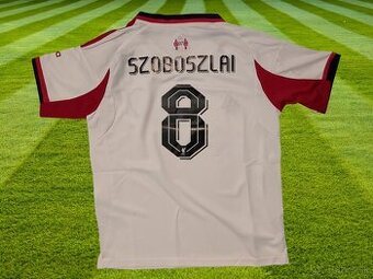 dres Dominik Szoboszlai Liverpool FC 25/26 svetlo béžový -