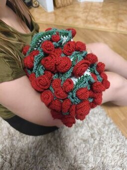 Ručne robená deka kvetinová