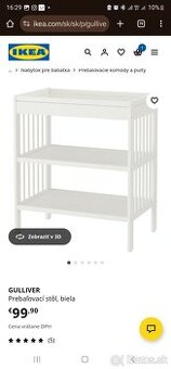 Prebalovací pult IKEA