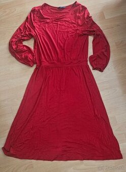 TCM - červené  viskozové šaty