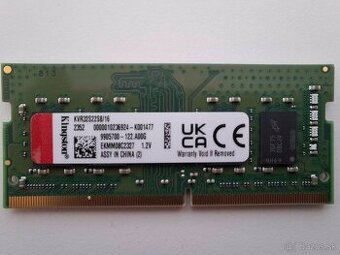 Predam ramku Kingston SODIMM 16GB DDR4 3200MHz
