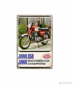 plechová cedule - Jawa 350 typ 634 (dobová reklama)