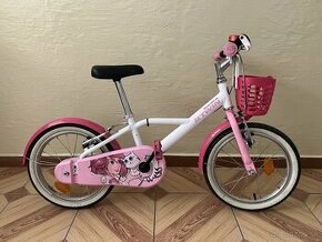 16-palcový dievčenský bicykel pre deti od 4,5 do 6 rokov
