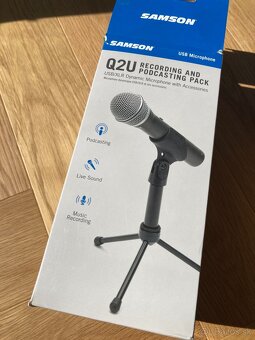 Podcastova sada s mikrofonom Samson Q2U