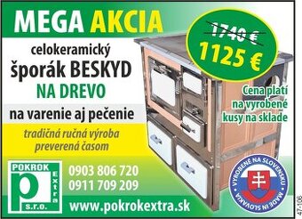 Šporák na tuhé palivo BESKYD