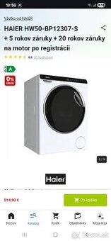Predam pracku Haier 5kg