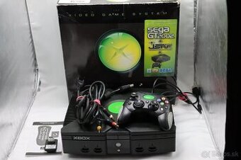 Xbox Classic – Retro konzola s krabicou a príslušenstvom