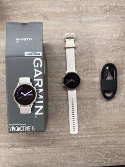 Garmin Vívoactive 6 Lunar Gold/Bone Band