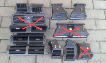 Mriežky--fukáre a  panely-ovládače kúrenia Volkswagen group