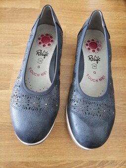 Tmavomodré dámske topánky Relife Touch Me