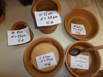 drevené misky