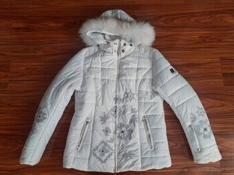 Dámska zimná luxusná vyšívaná lyžiarska bunda