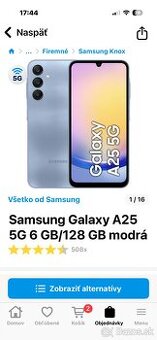 samsung galaxy A25 este v záruke