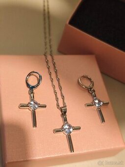 Šperková súprava krížiky zo striebra 925